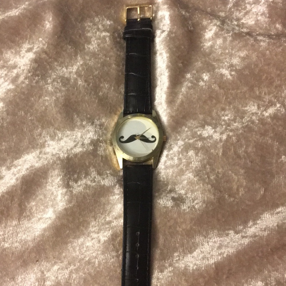 NWOT mustache watch